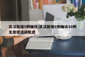 武汉新增5例确诊/武汉新增6例确诊10例无症状活动轨迹