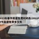 2023年春节高速免费时间表/2022年春节高速免费多少天